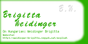 brigitta weidinger business card